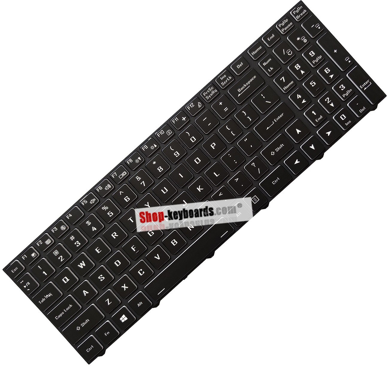 Clevo Sager NP8752D2 Keyboard replacement