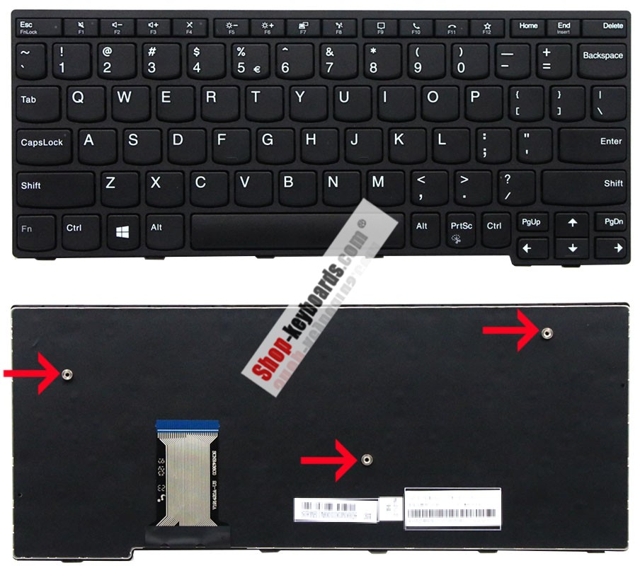 Lenovo ThinkPad 11e Yoga Gen 6 20SE Keyboard replacement