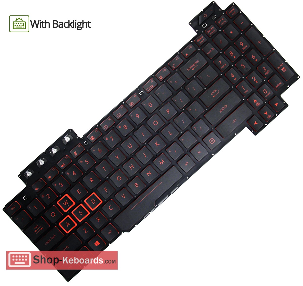 Asus TUF705GD-EW104T  Keyboard replacement