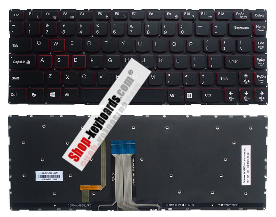 Lenovo Rescuer 14ISK Keyboard replacement