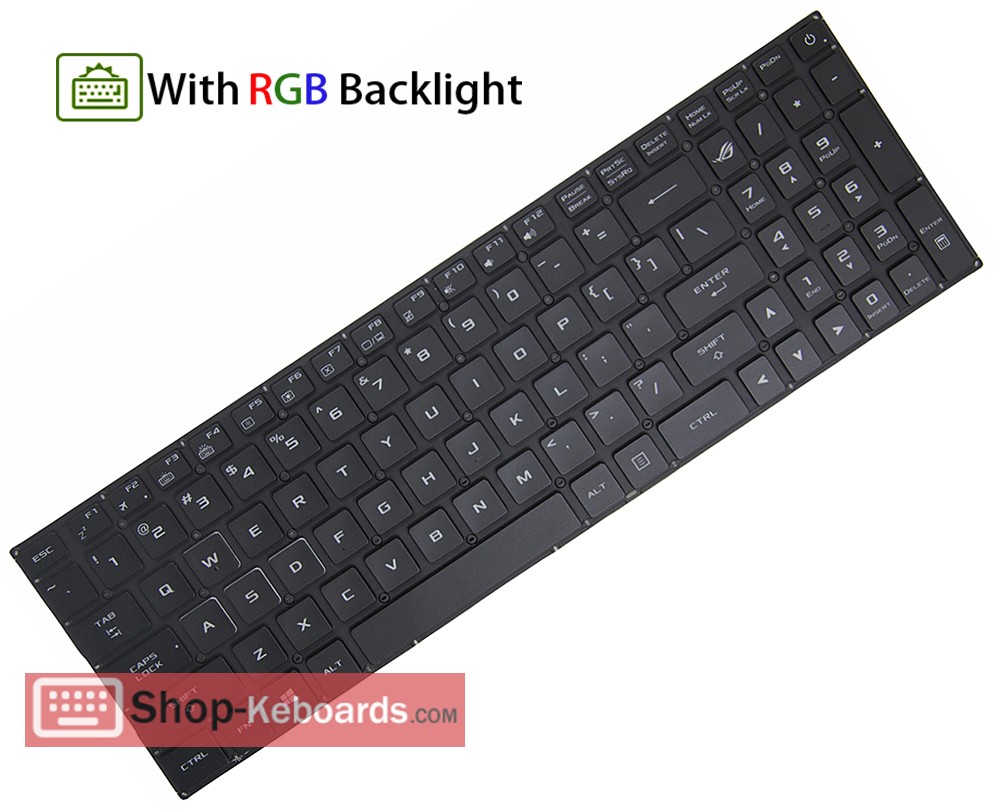 Asus 0KNB0-6619LA00  Keyboard replacement