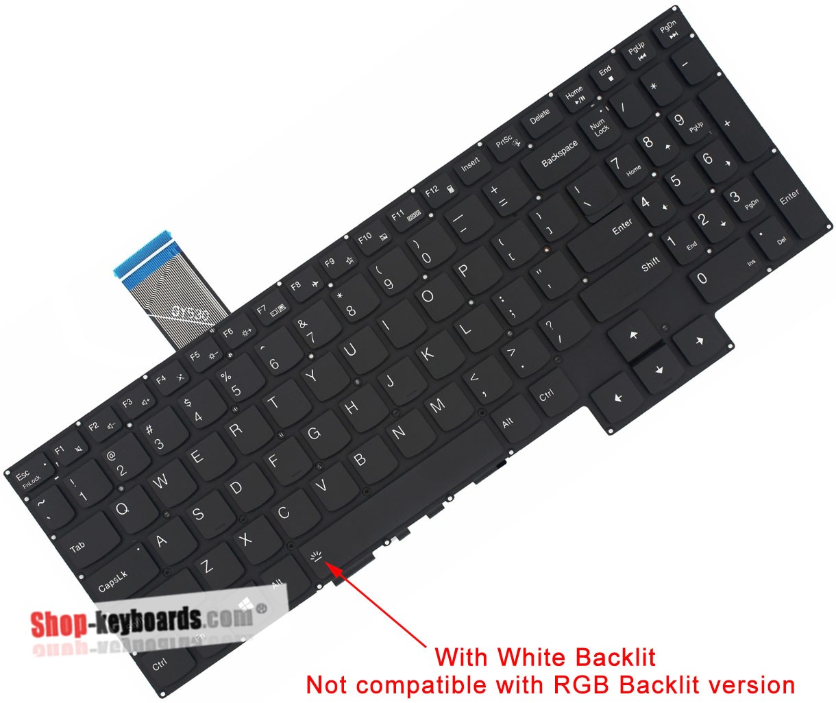 Lenovo 9Z.NHMBN.C01 Keyboard replacement