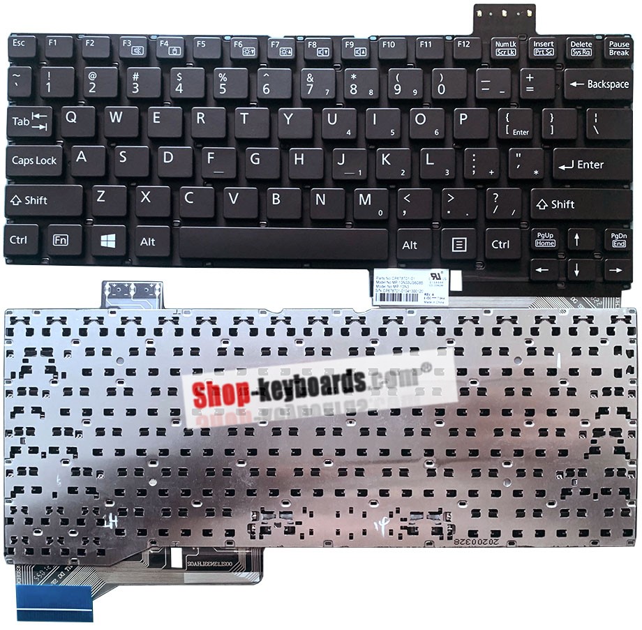 Fujitsu MP-13N36DN6D85 Keyboard replacement