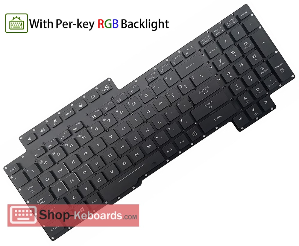 Asus 0KNR0-E610FR00 Keyboard replacement