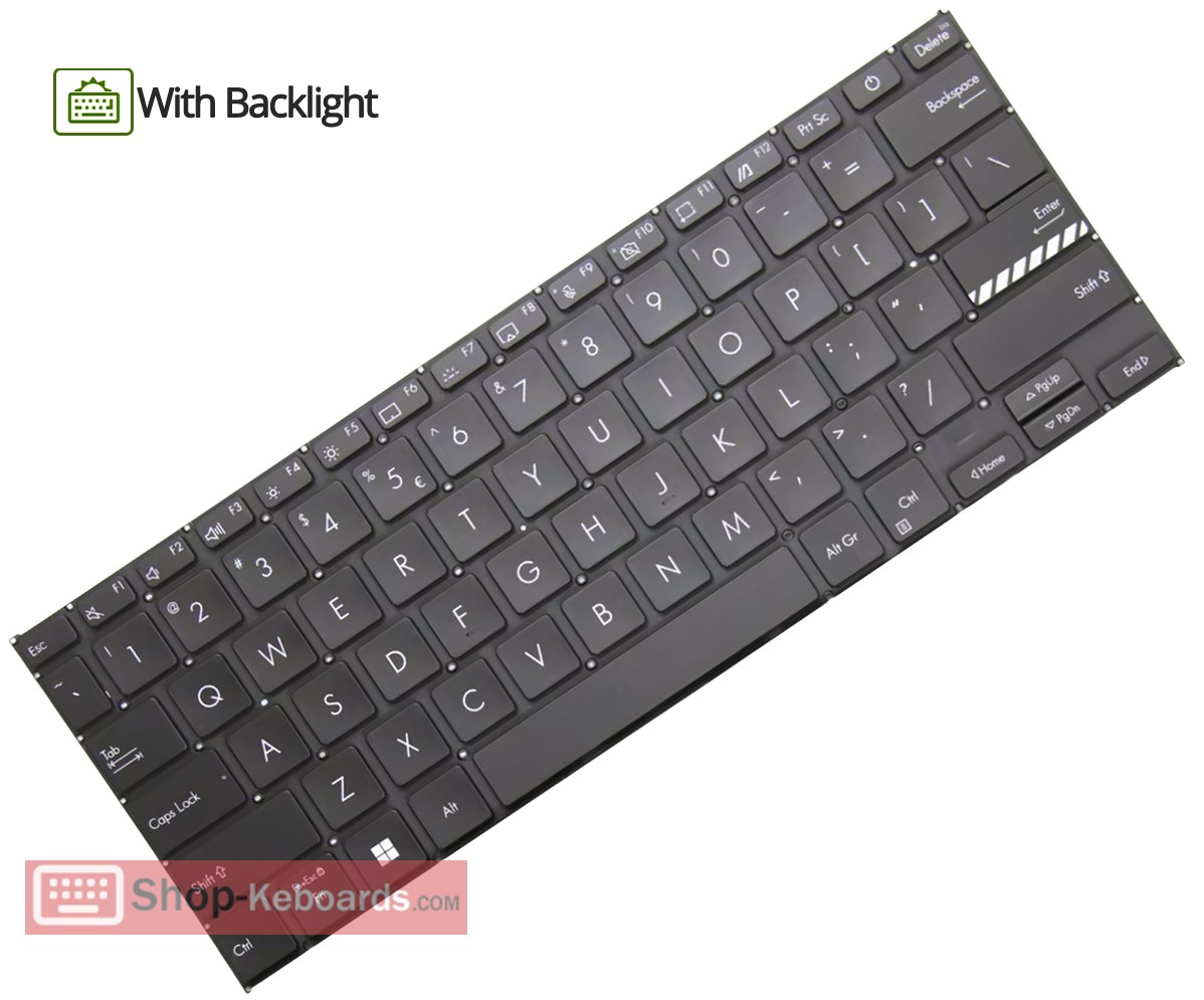 Asus S1403ZA Keyboard replacement