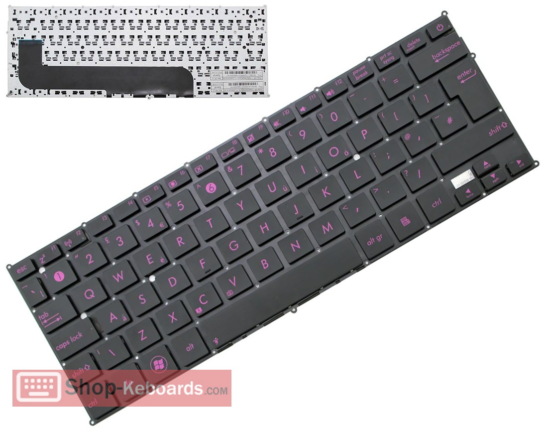 Asus 0KNB0-1101UK00 Keyboard replacement