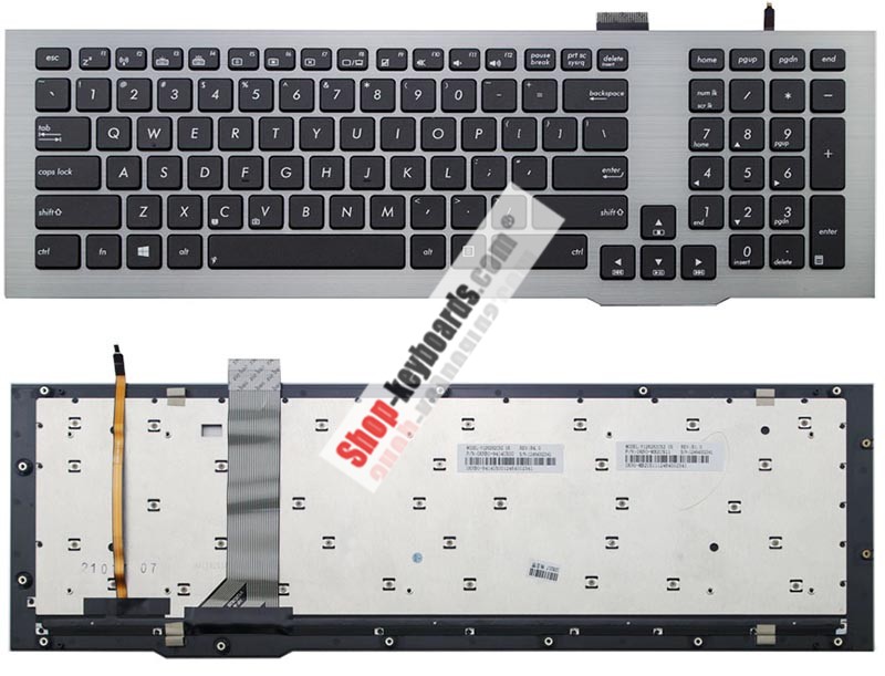 Asus G75VX-CV076H Keyboard replacement
