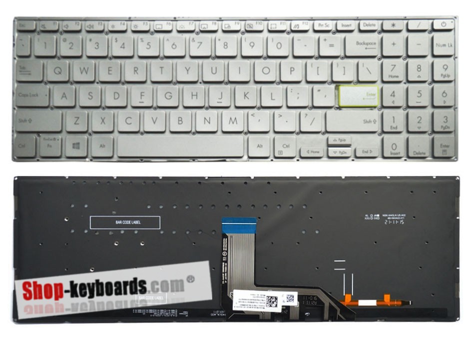 Asus 0KNB0-510GSF00  Keyboard replacement
