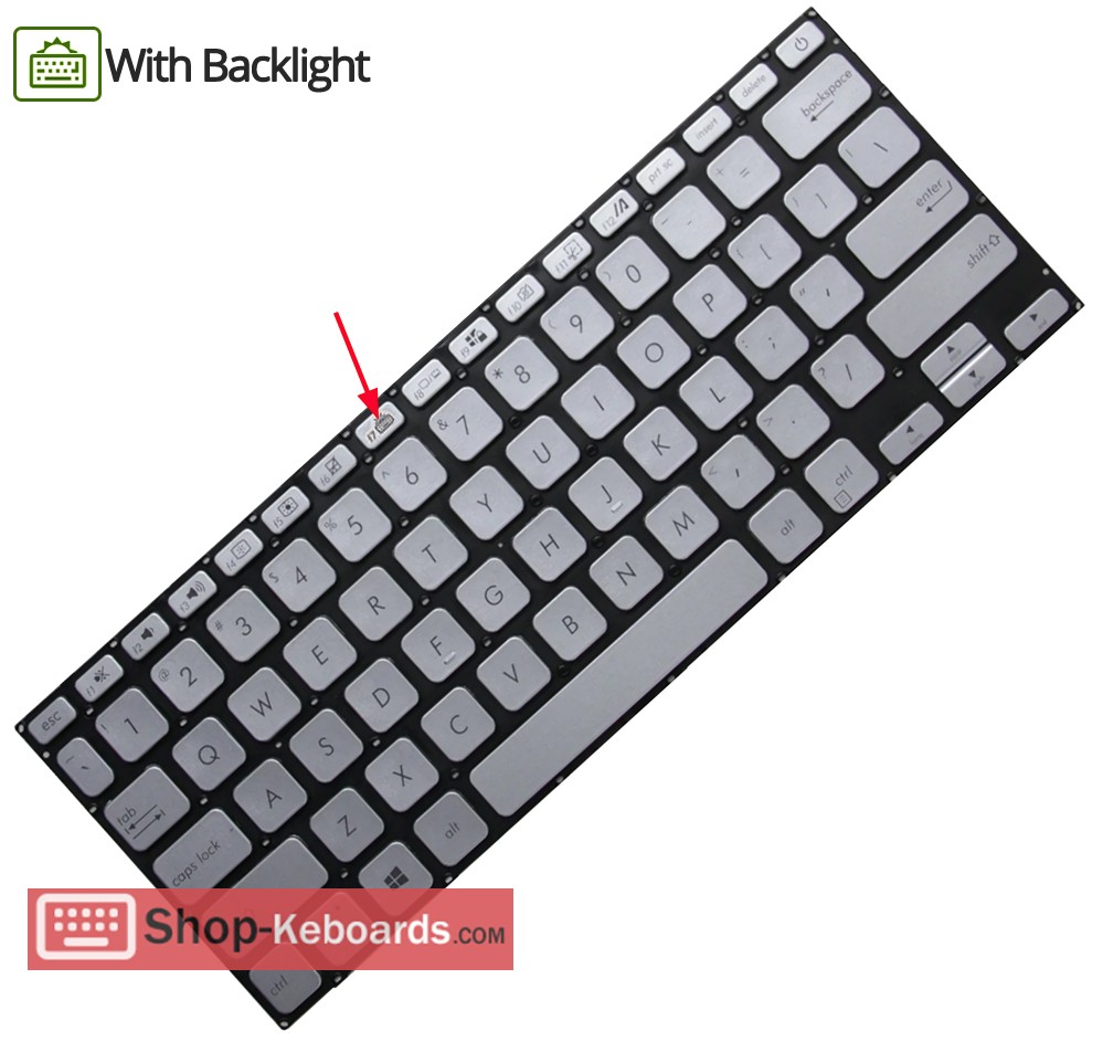Asus 0KNB0-3108BE00  Keyboard replacement
