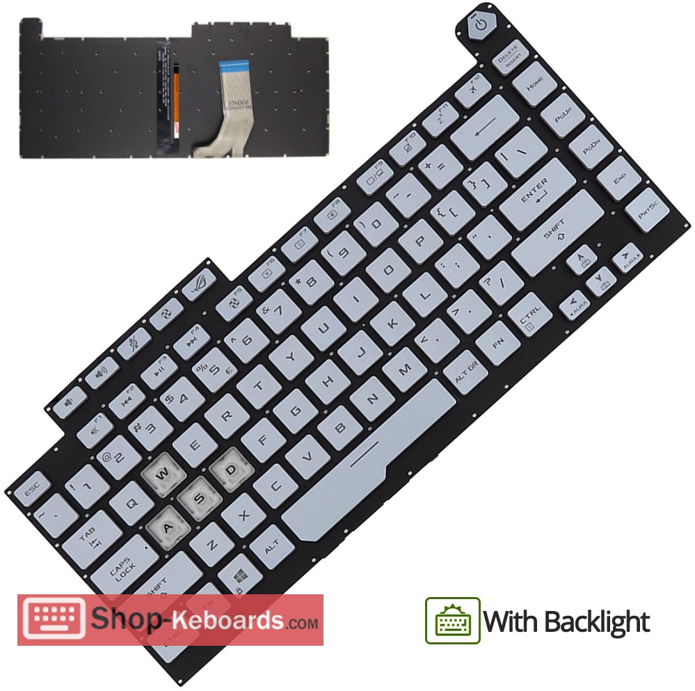 Asus 0KNR0-461THE00  Keyboard replacement