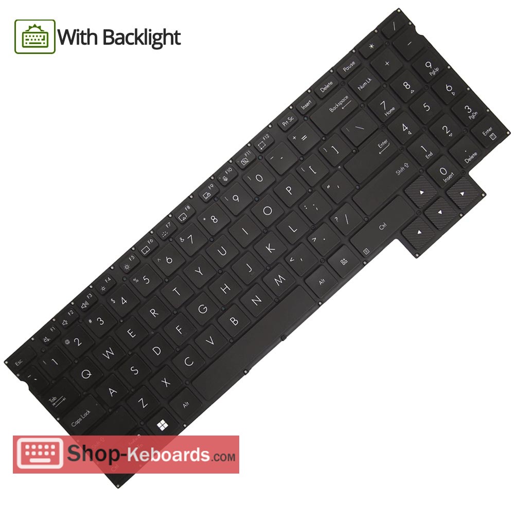 Asus PROART STUDIOBOOK H7600ZM-L2016W  Keyboard replacement