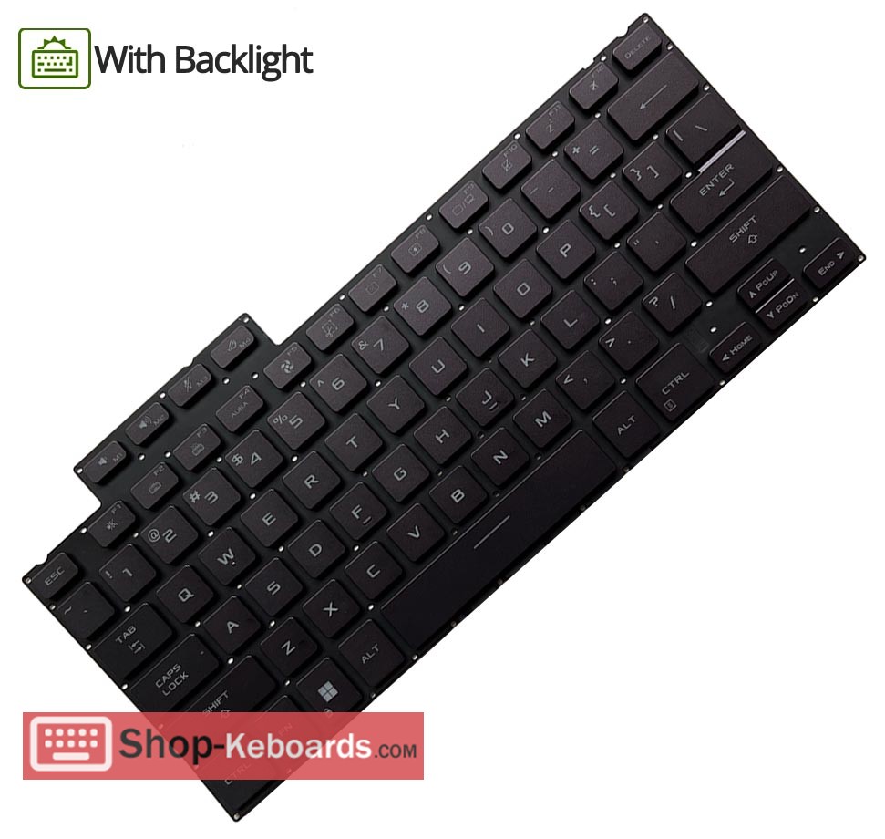 Asus 0KNR0-261UBR00  Keyboard replacement