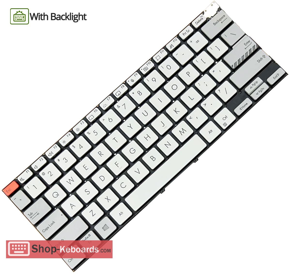 Asus N7400PC-OLED552  Keyboard replacement
