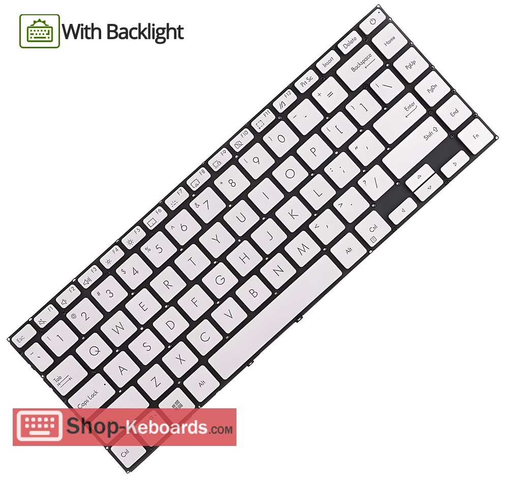 Asus 0KNB0-260QHE00  Keyboard replacement