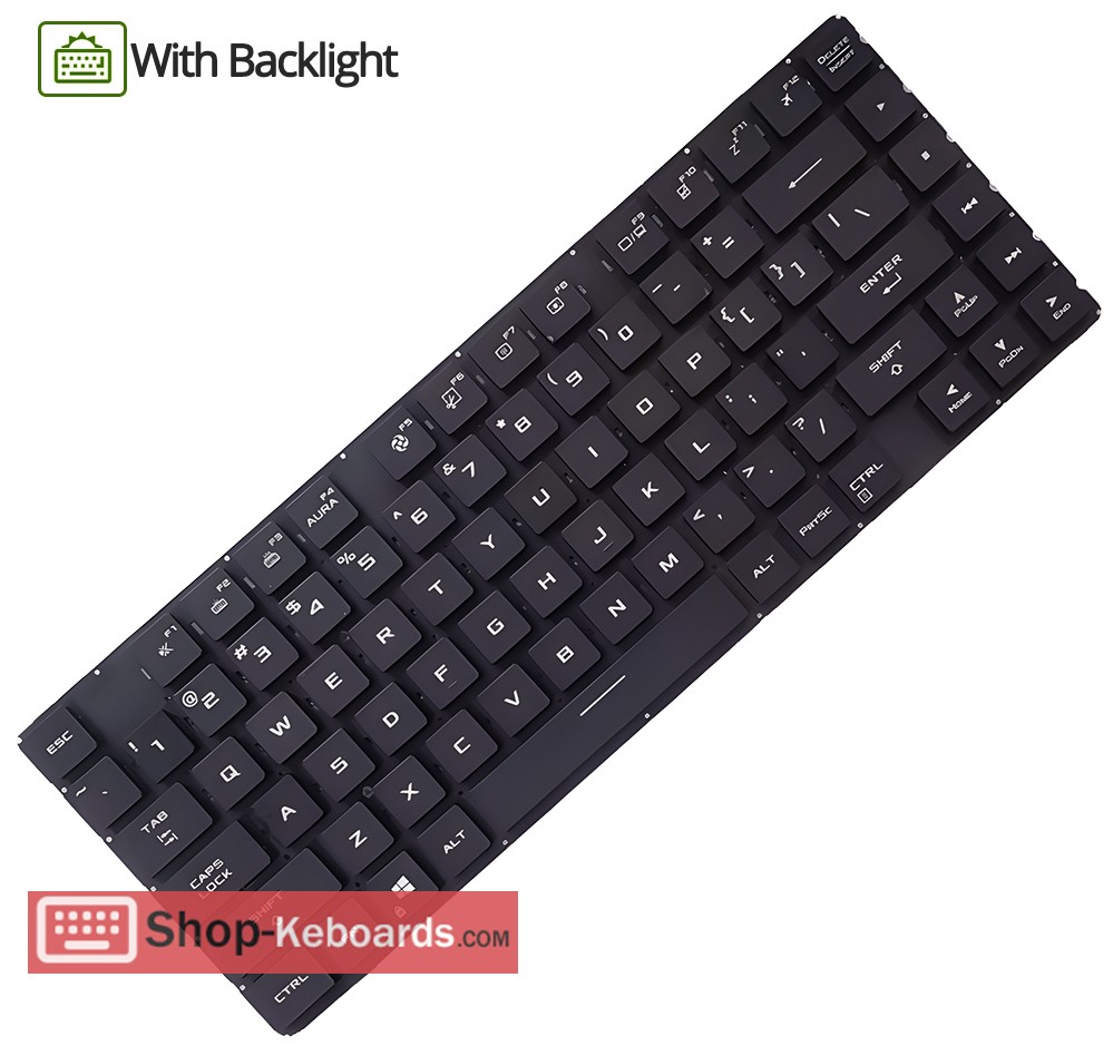 Asus 0KNR0-4631ND00  Keyboard replacement