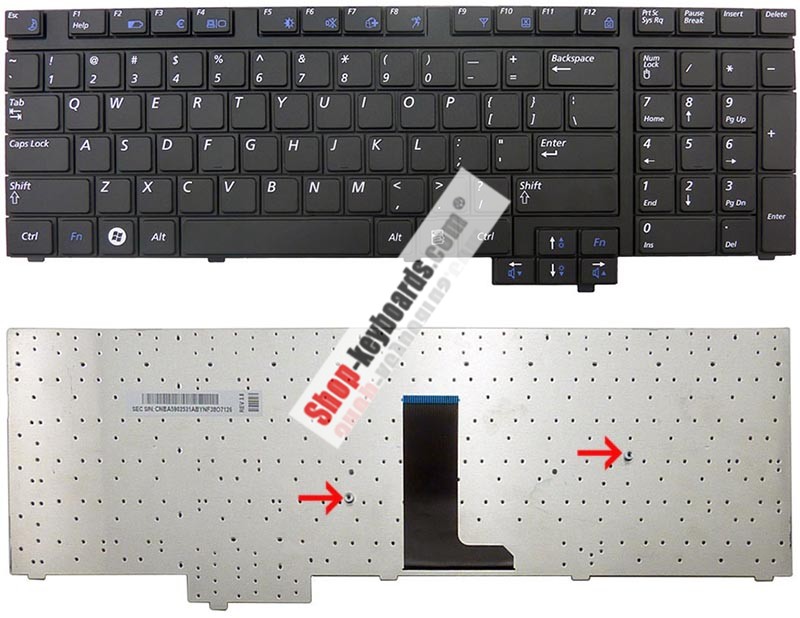 Samsung NP-R730 Keyboard replacement