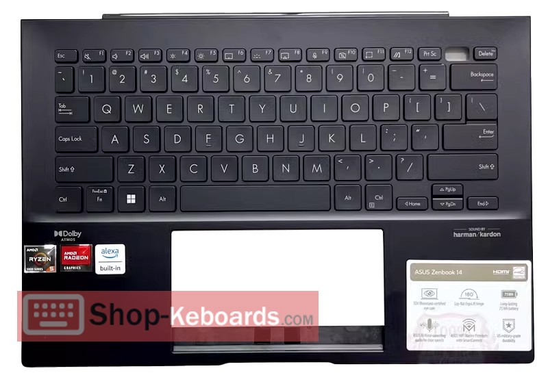 Asus ZENBOOK UX3402ZA-OLED1P5  Keyboard replacement