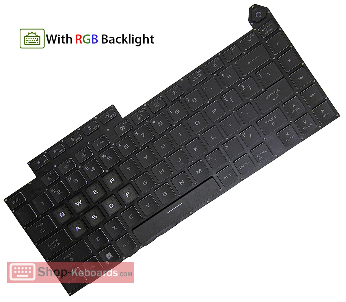 Asus ROG Strix Scar 16 rog-strix-scar-16-g634jy-nm014w-NM014W  Keyboard replacement