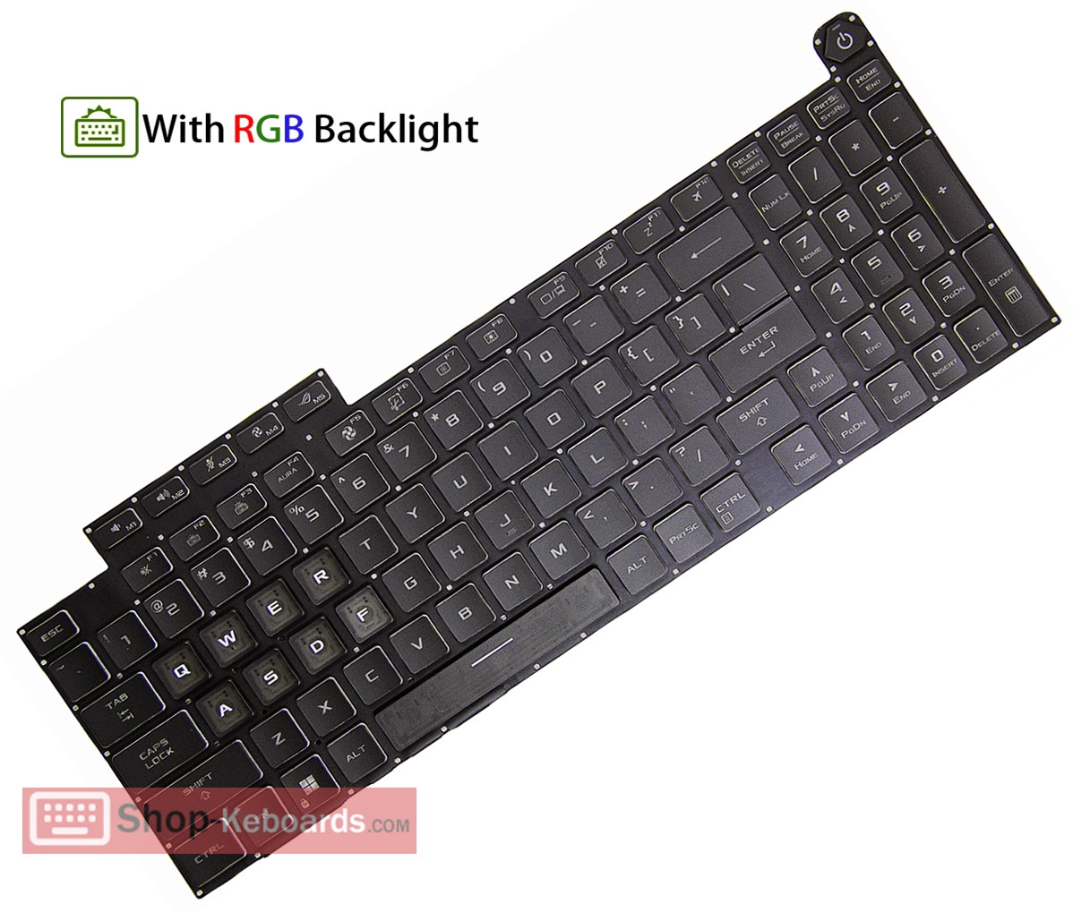 Asus ROG Strix 18 G814JU-N5040W  Keyboard replacement