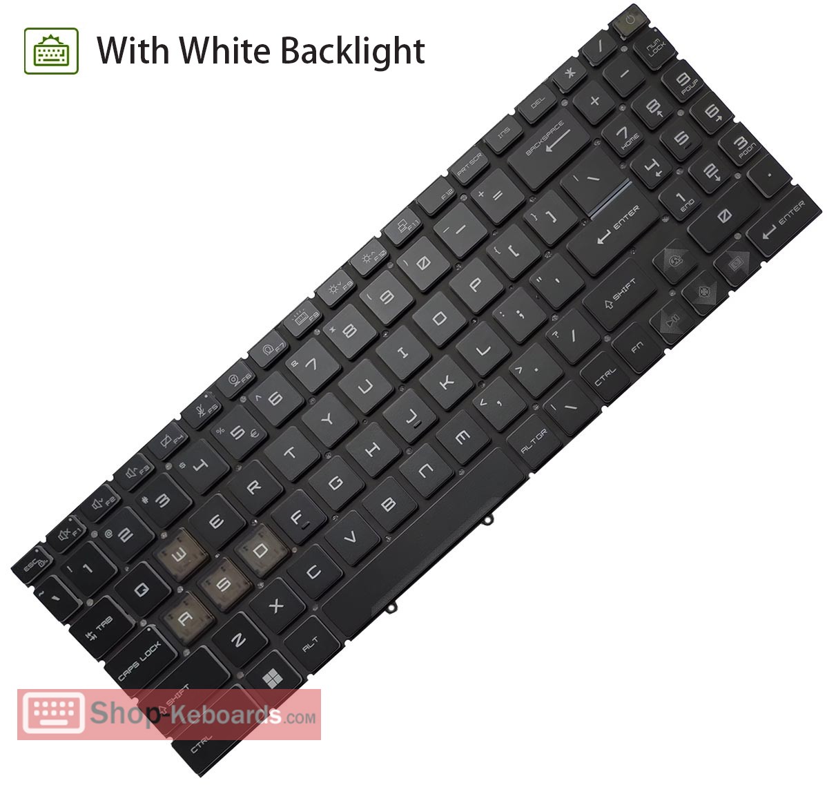MSI Katana 15 B12UDXK Keyboard replacement