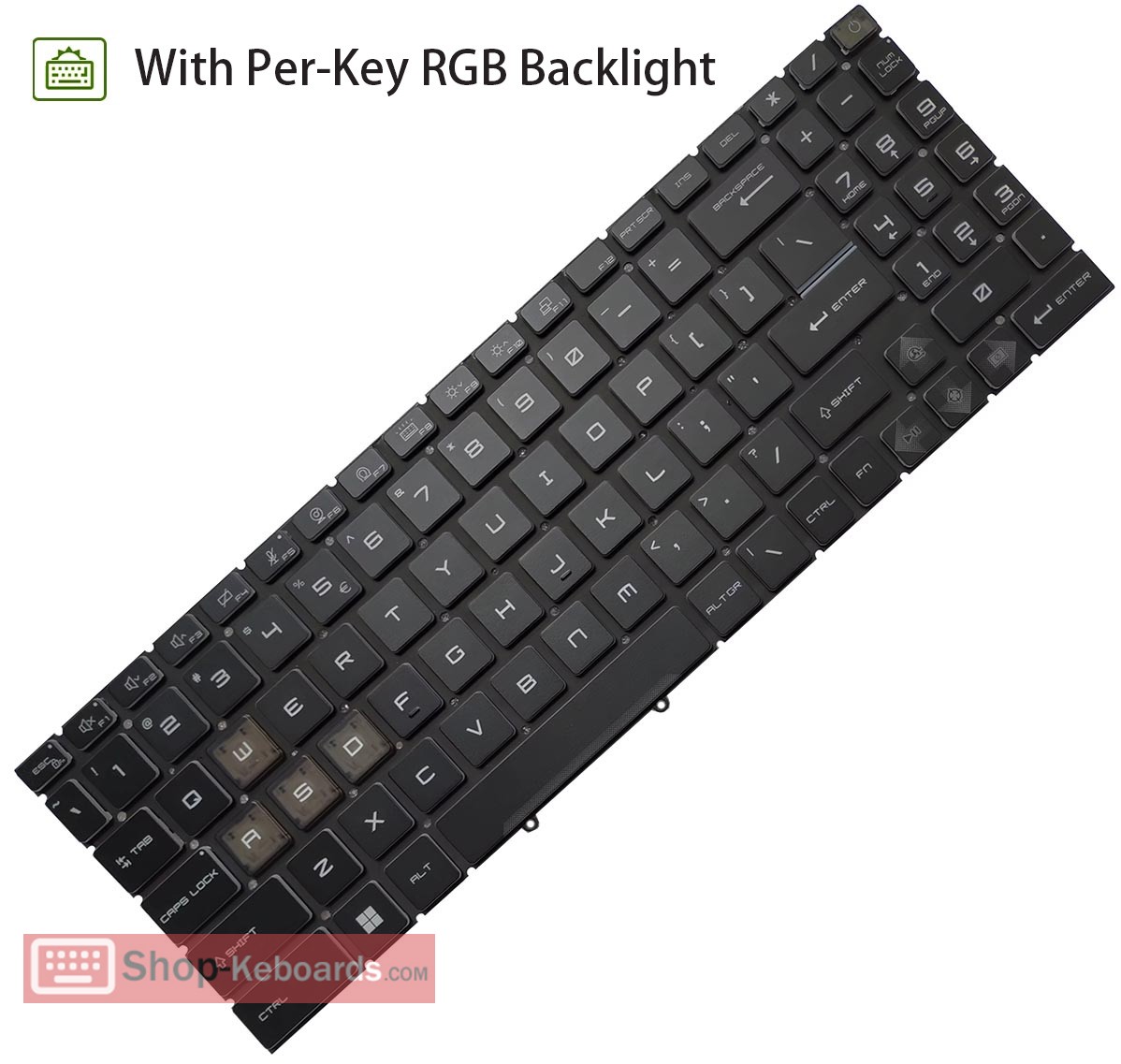 MSI VECTOR GP68HX 13VG Keyboard replacement