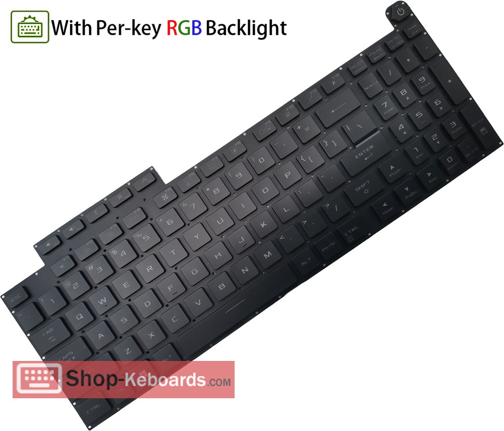 Asus ROG Strix 18 rog-strix-18-g814ji-n6109-N6109  Keyboard replacement