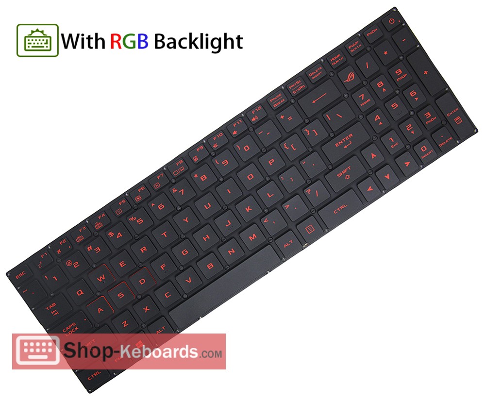 Asus 0KNB0-6619LA00  Keyboard replacement