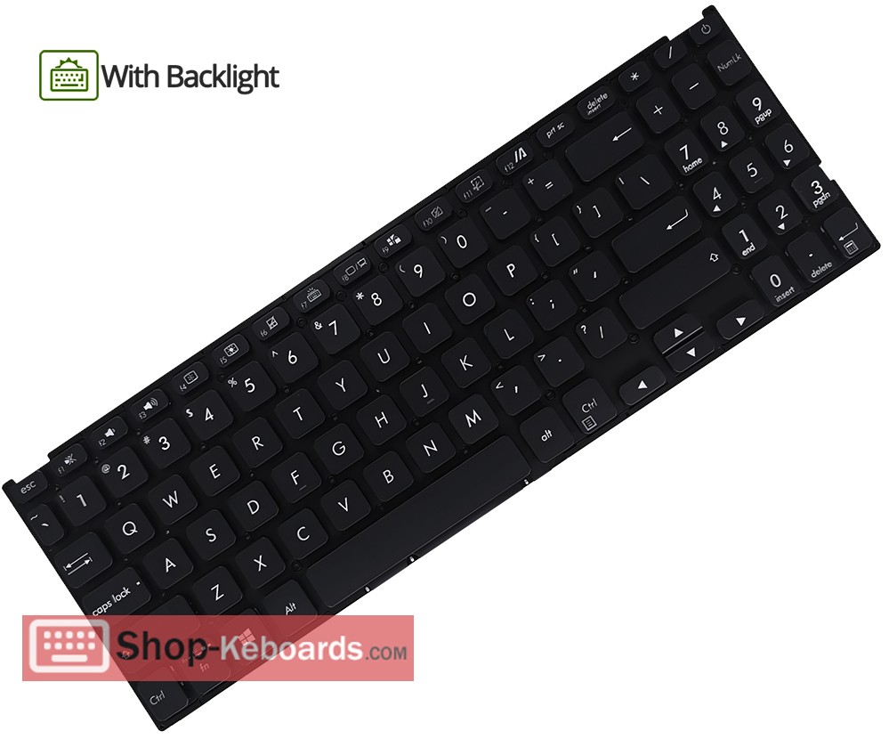 Asus 0KNB0-5609US00 Keyboard replacement