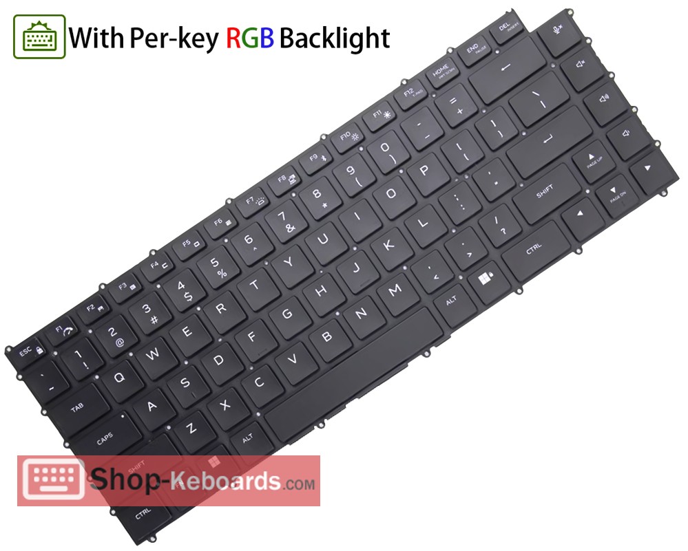 Dell Alienware x16 R2 Keyboard replacement