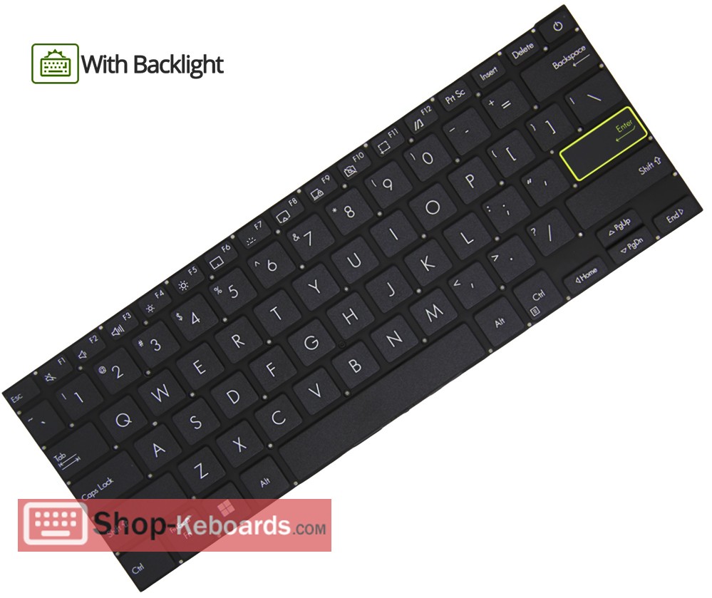 Asus NSK-WS4SQ Keyboard replacement