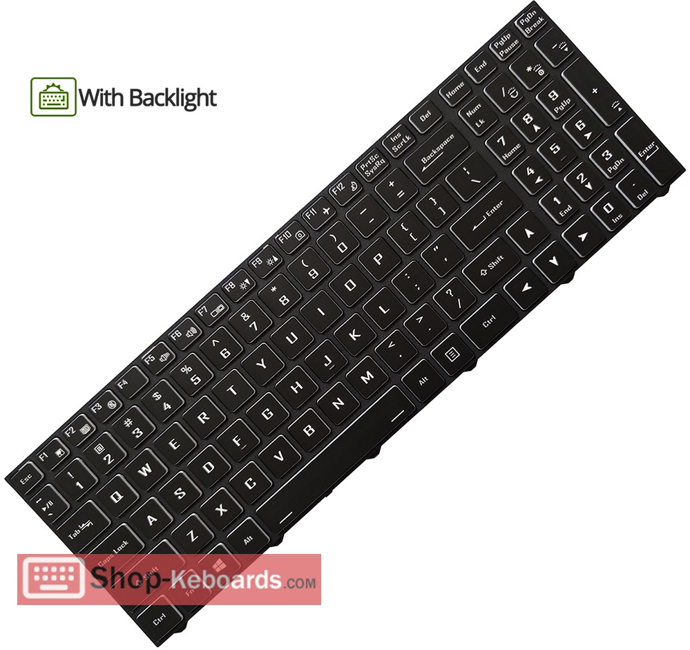 Clevo NJ51PU Keyboard replacement