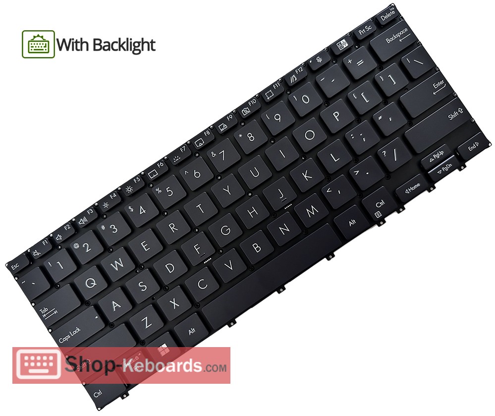 Asus B5302FBA Keyboard replacement