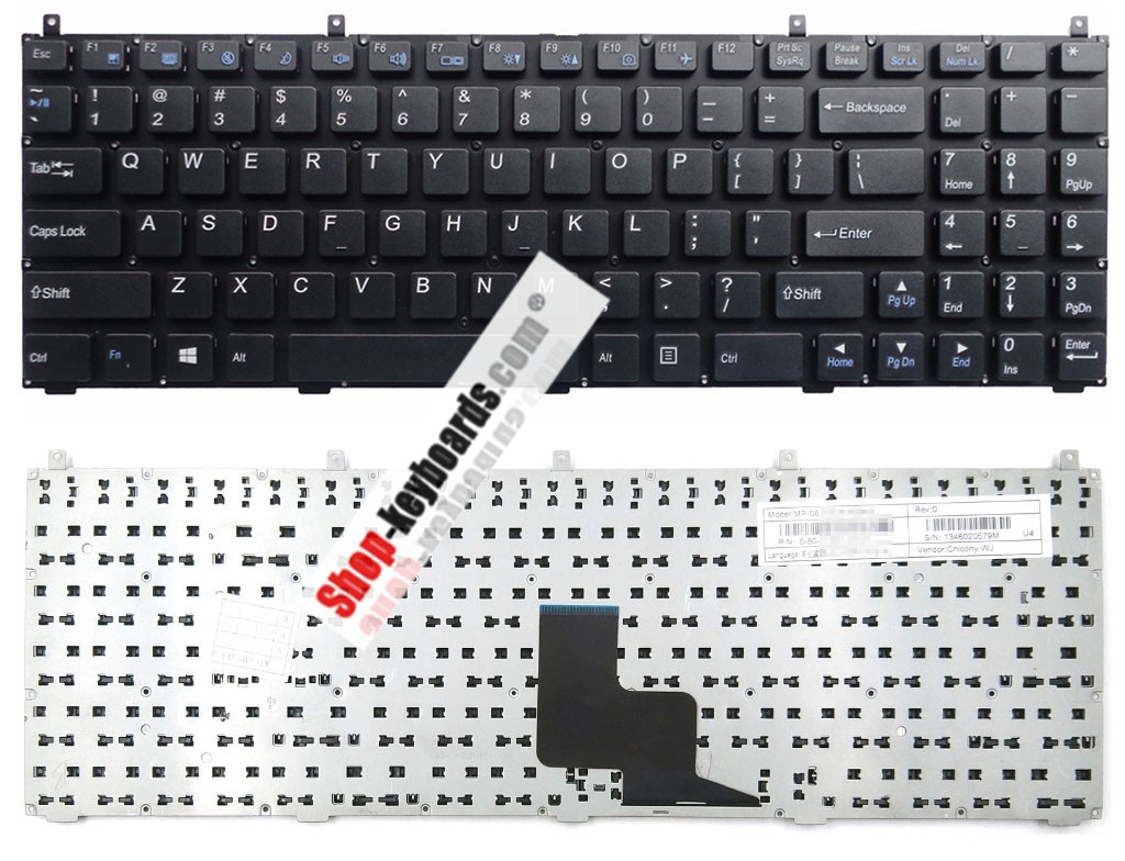 Clevo W765THM Keyboard replacement