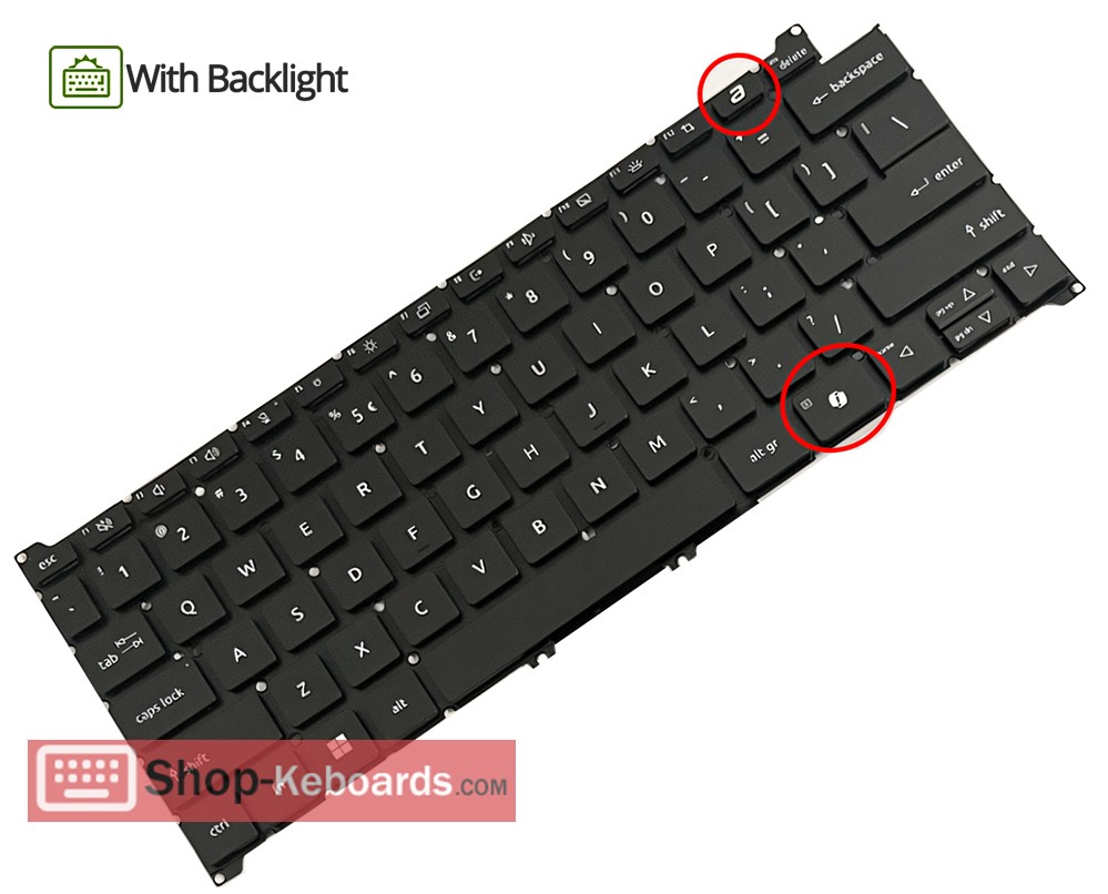 Acer SFX14-72G Keyboard replacement