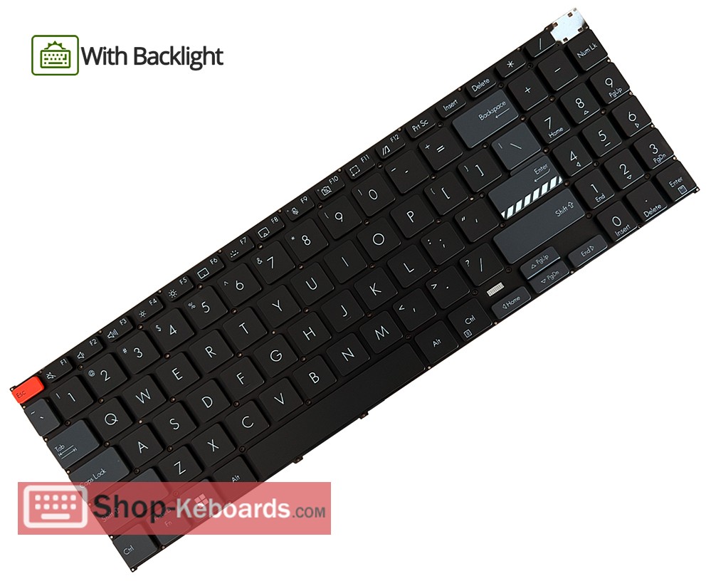 Asus K6602VV Keyboard replacement