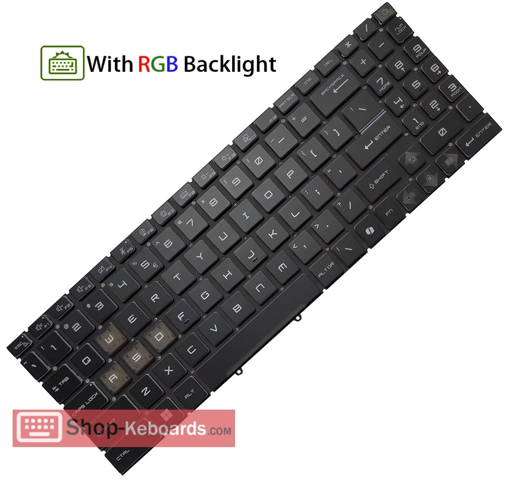 MSI 9Z.NK1BN.P1D Keyboard replacement