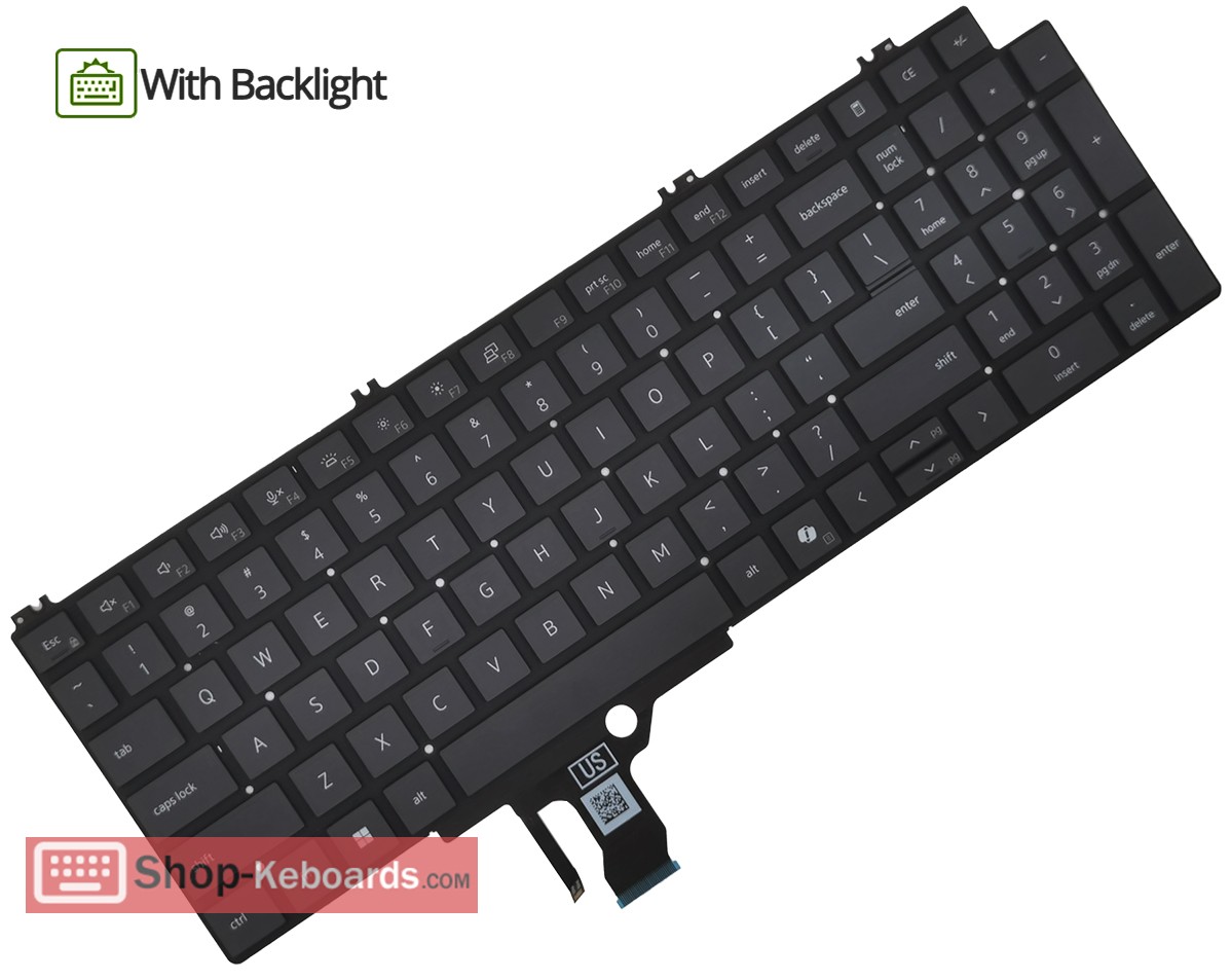 Dell P136F002 Keyboard replacement