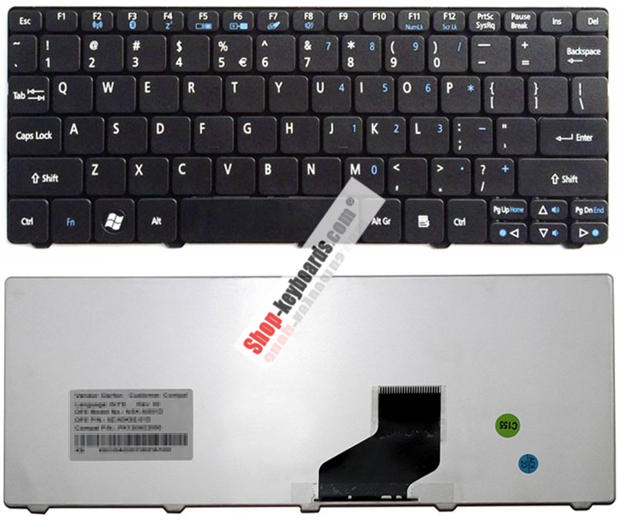 Acer Aspire ONE D260 Keyboard replacement