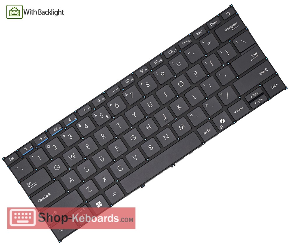 Asus B1403CVA Keyboard replacement