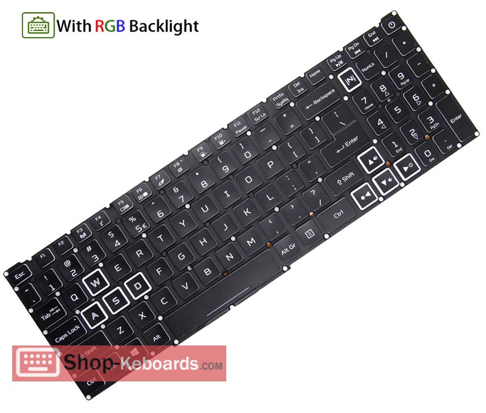 Acer AN517-53-XXXX Keyboard replacement
