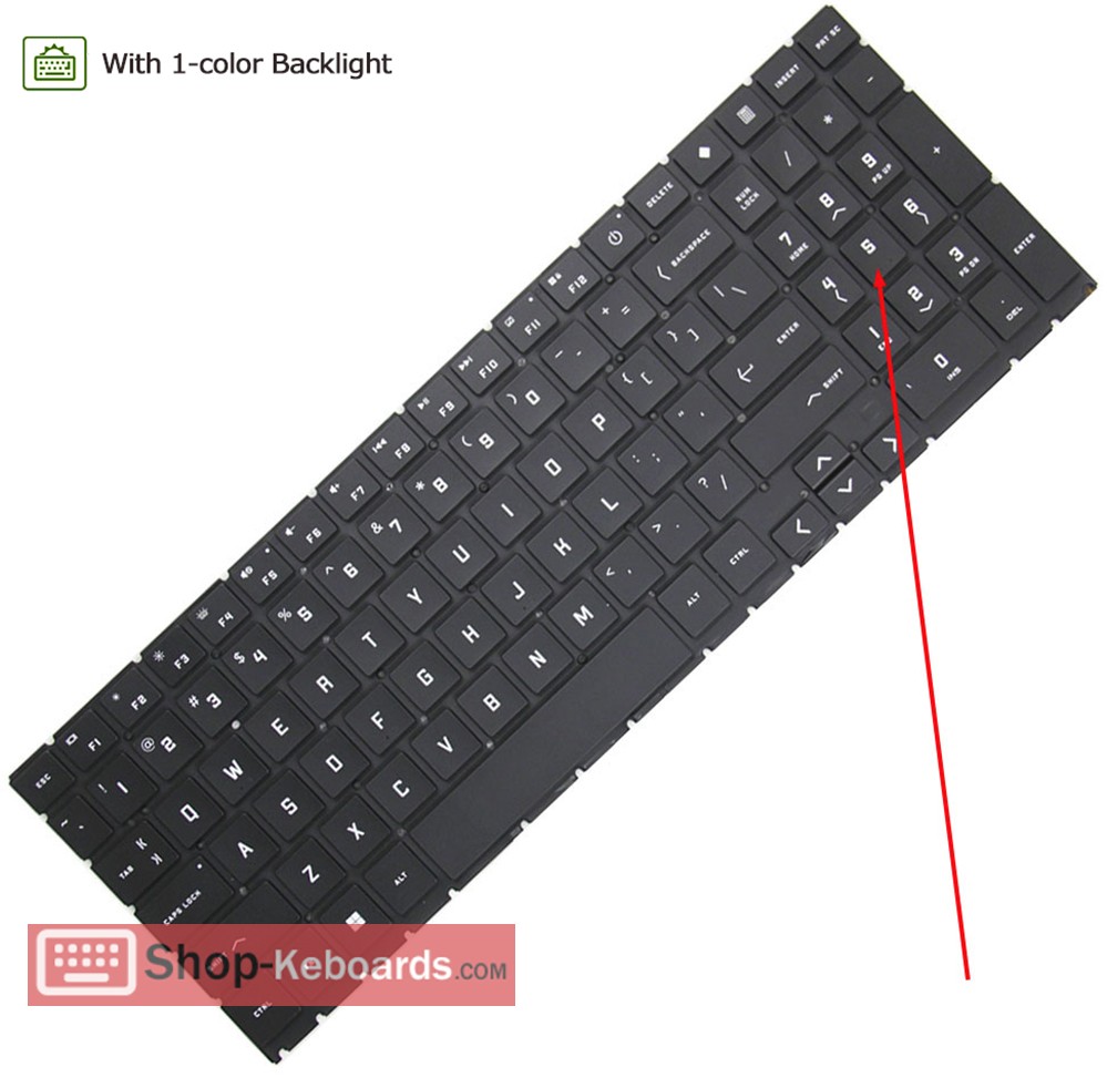 HP P78977-001 Keyboard replacement
