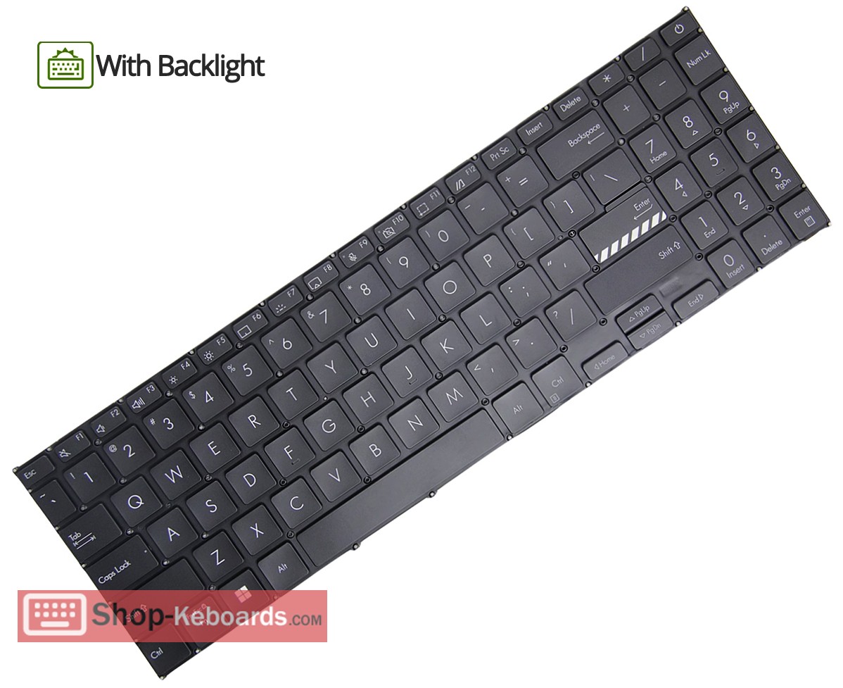 Asus N6506CU Keyboard replacement