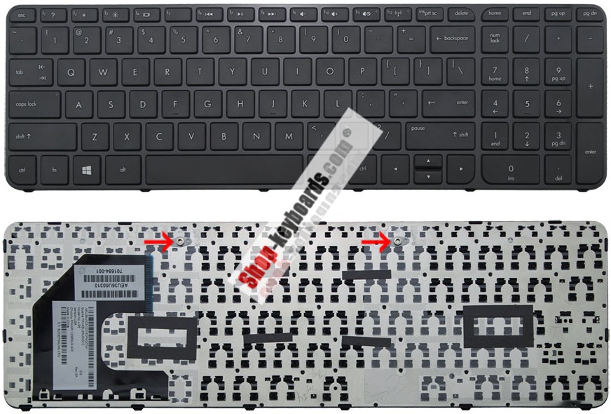 HP 701684-DH1 Keyboard replacement