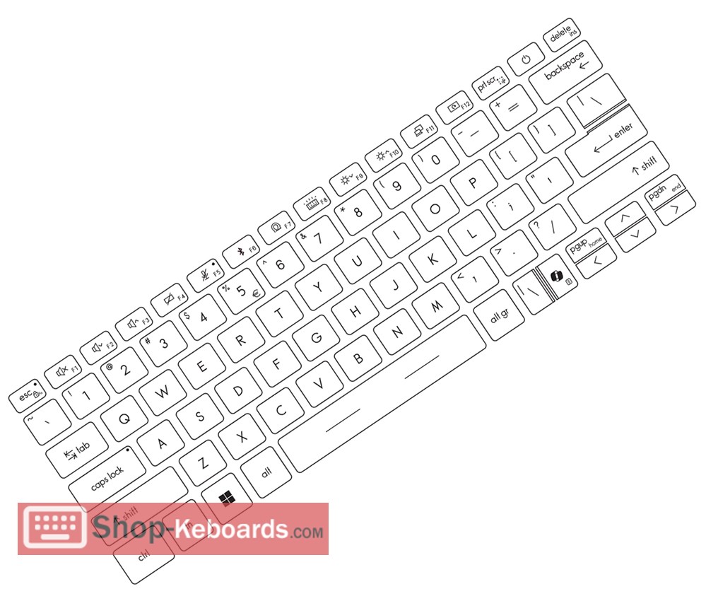 MSI MS-14U2 Keyboard replacement