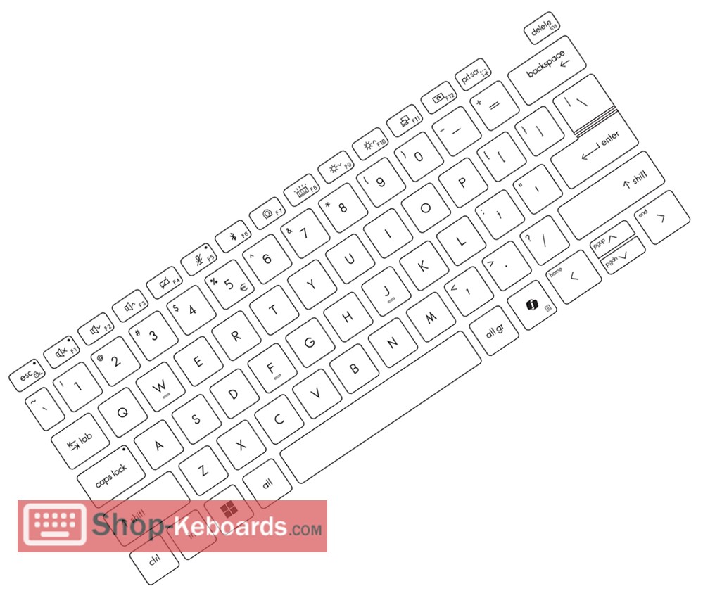 MSI Stealth 16 AI B3WF Keyboard replacement