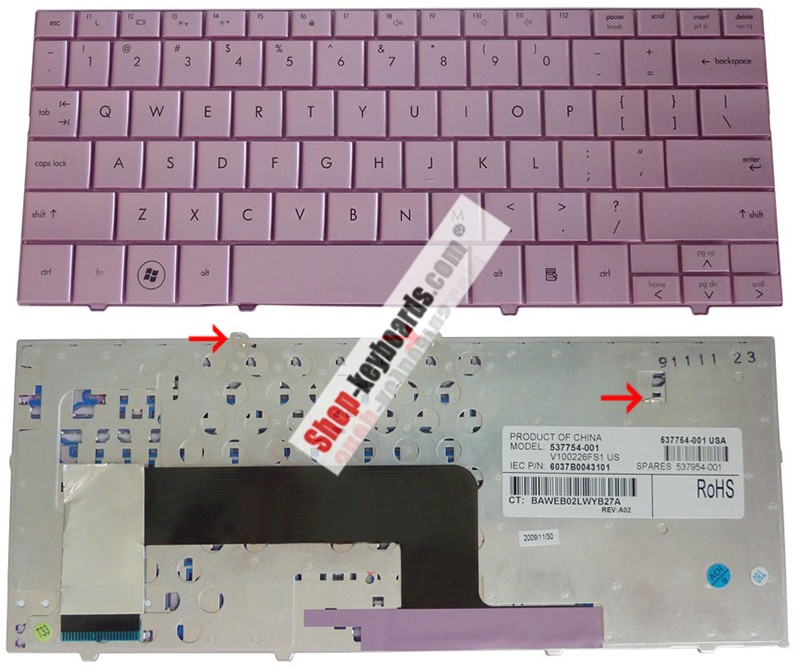 HP MINI 110-1184TU  Keyboard replacement