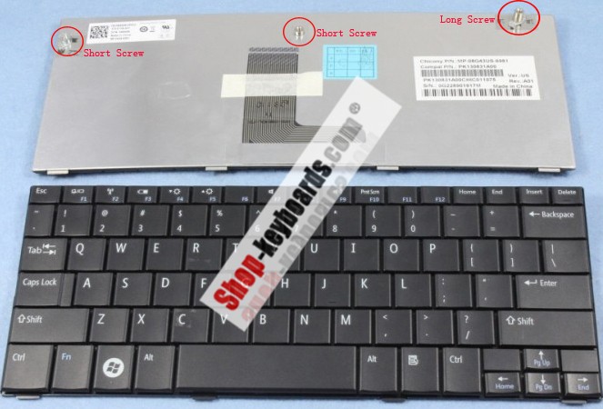 Dell V101102bk1 Keyboard replacement