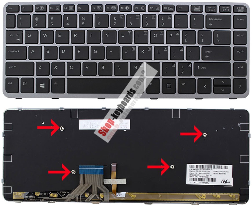 HP 90.4LU07.L0G Keyboard replacement