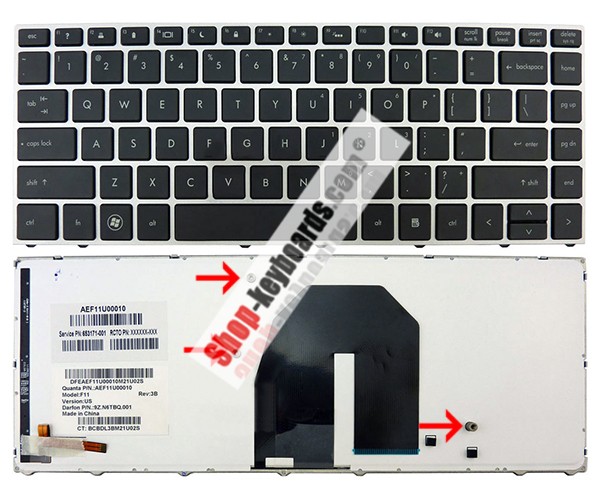 HP AEF11U00010 Keyboard replacement