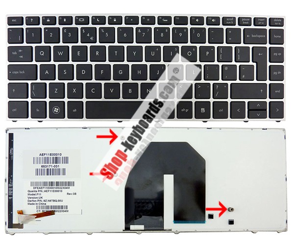 HP 653171-031 Keyboard replacement